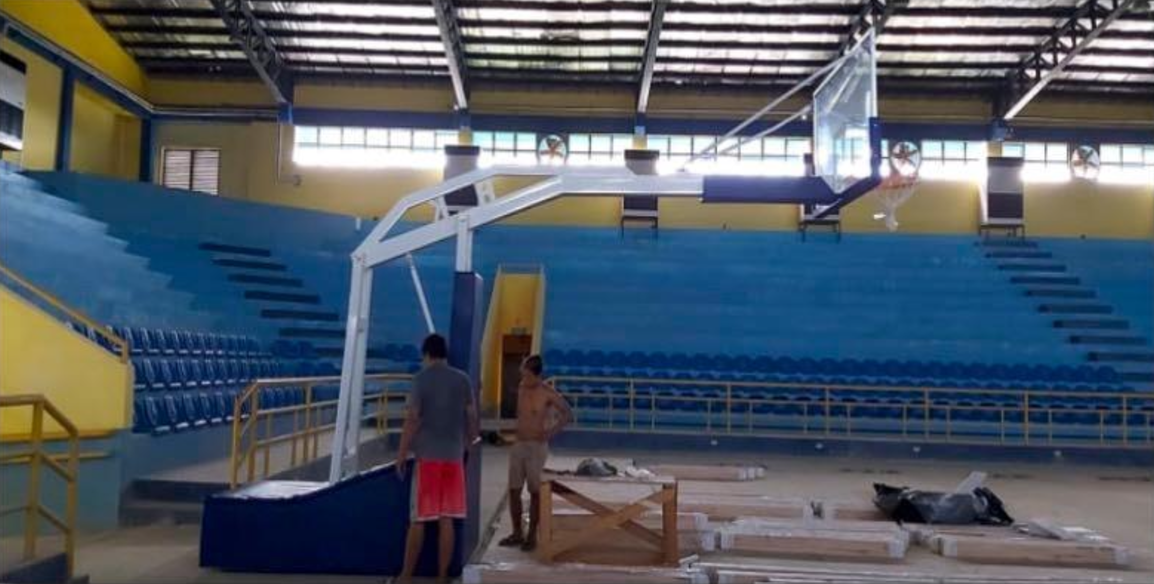 Basketball Goal at Nueva Ecija Coliseum